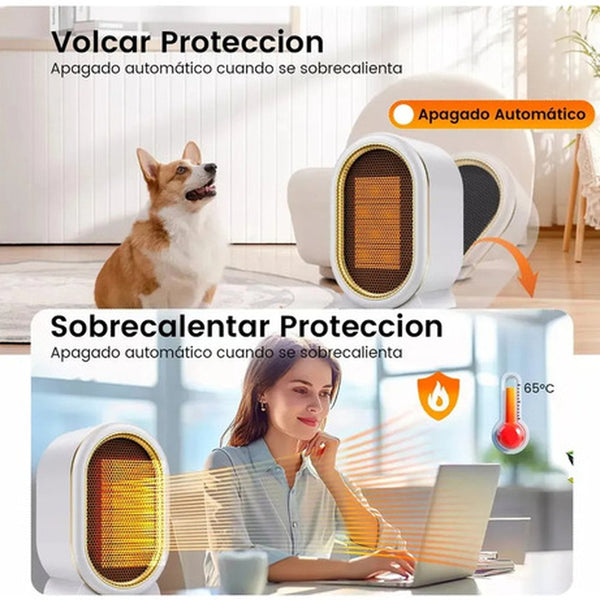 Calefactor Eléctrico de Aire Portátil 1200 w