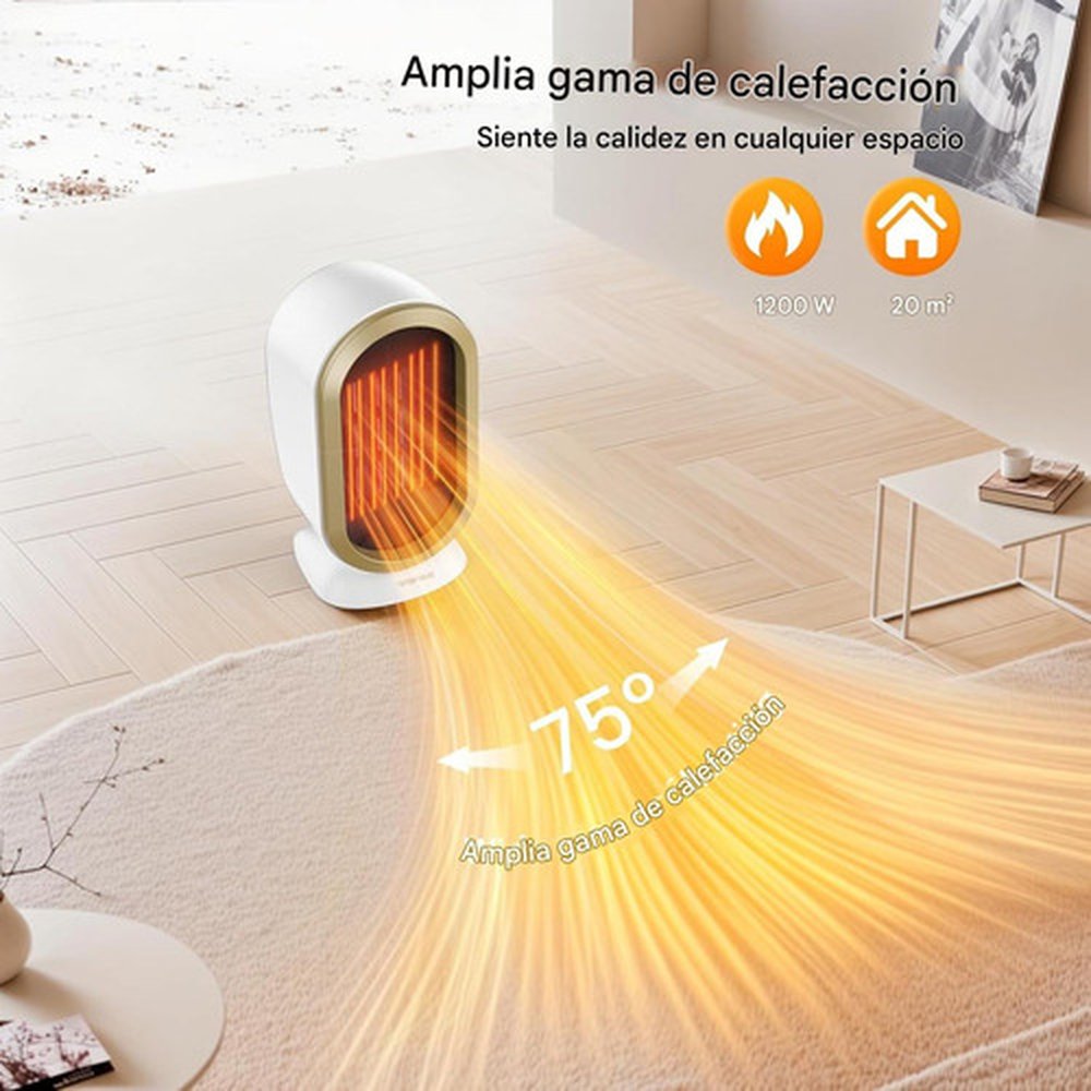 Calefactor Eléctrico de Aire Portátil 1200 w